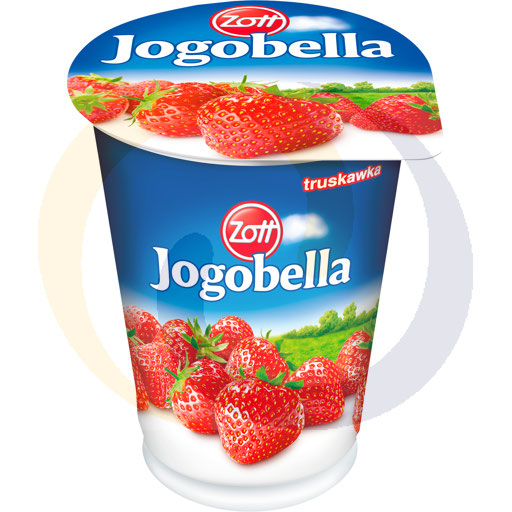 Zott Jogobella standaard yoghurt aardbei/perzik 0,4l