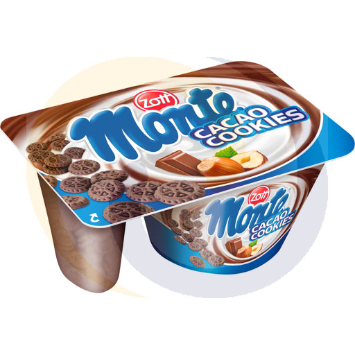 Zott Monte Cacao dessert met choco balls 125g