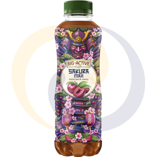 Herbapol Big-Active Sakura zwarte thee met kers 0,5l