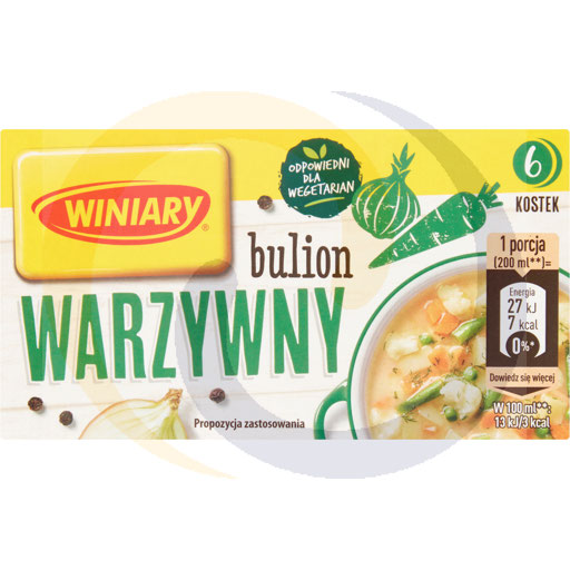 Кубики овощного бульона Winiary 60 г (6 штук)