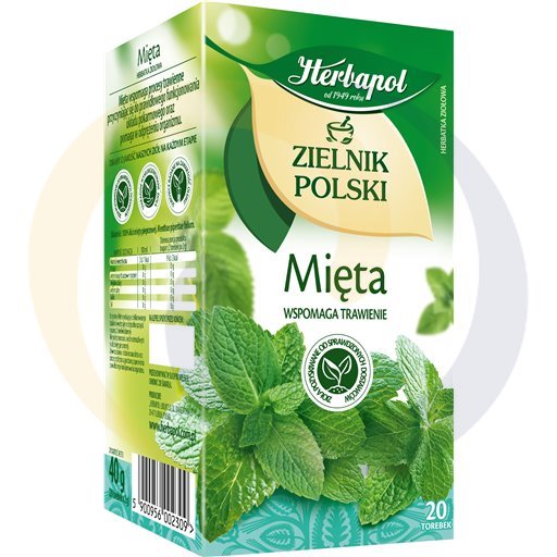 Травяной чай с мятой Herbapol Zielnik Polski 40 г (20 x 2 г)