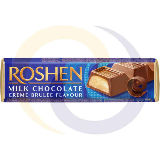 Roshen chocoladereep met crème brûlée-vulling 43g