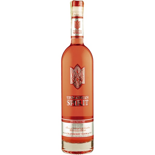 Gearomatiseerde wodka "Ukrainian spirit cranberry", 38% vol.