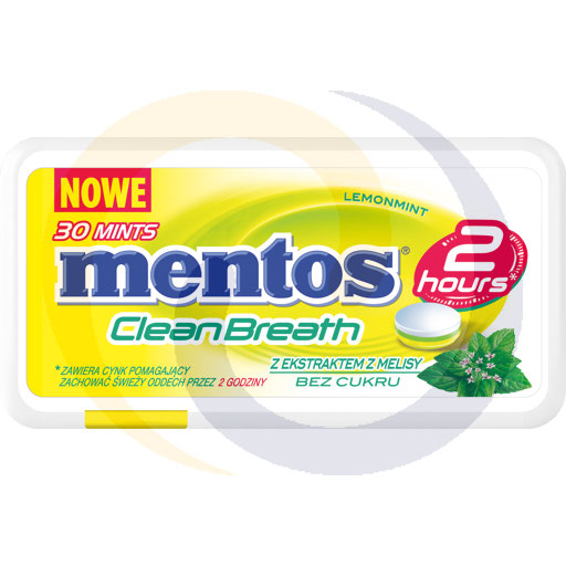 Mentos Lemon Mint met melisse pastilles 21g