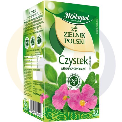 Травяной чай Cistus Herbapol Zielnik Polski, Пищевой добавка