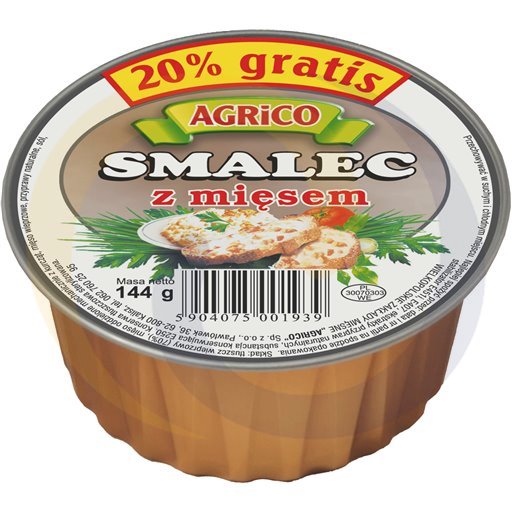 Reuzel met vlees 144g / 36st Agrico
