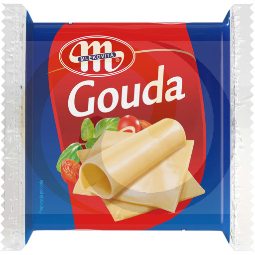 Gouda bewerkte kaasplakken 130g Mlekovita
