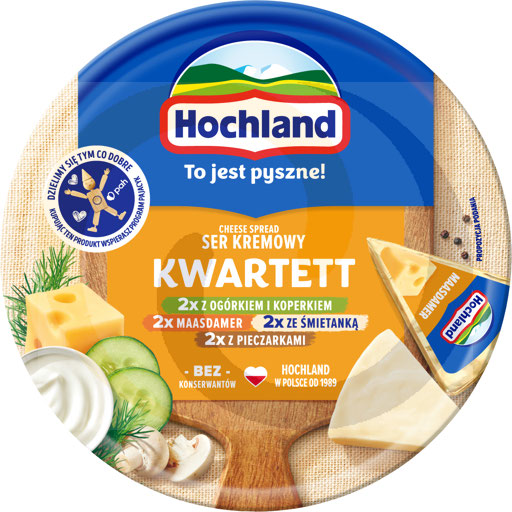Хохланд Квартет Крем-сыр в порциях 180 г