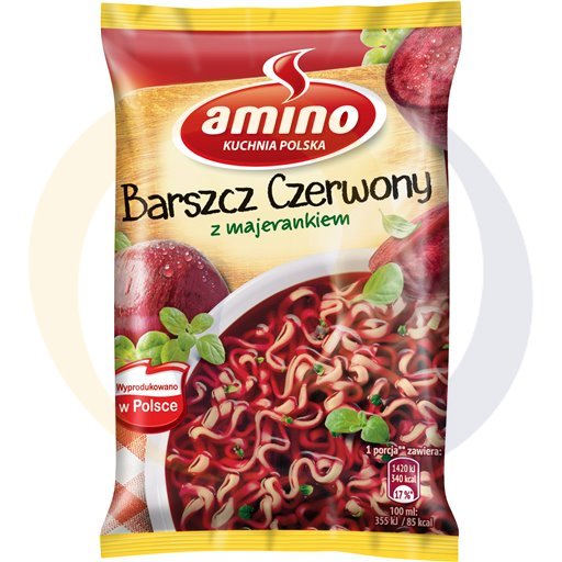 Amino Rode Bietensoep met Marjolein Instant Soep 66 g