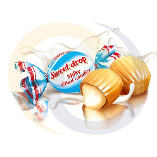 Карамель молочная Sweet Drop 1кг / 7шт Roshen