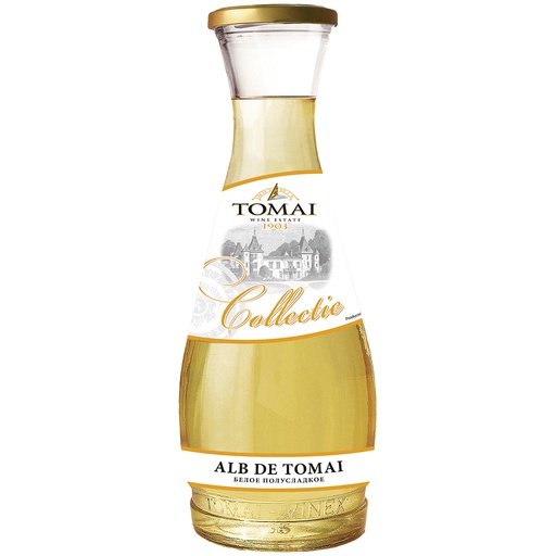"Alb de Tomai" witte wijn uit Moldavië, zoet, 12% vol.