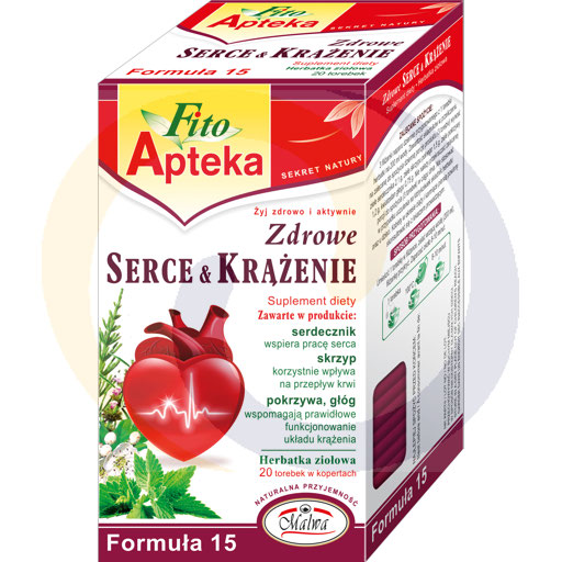 Фито Аптека Здоровое Сердце и Кровообращение Диетическая Добавка Травяной Чай 40 г (20 x 2 г)