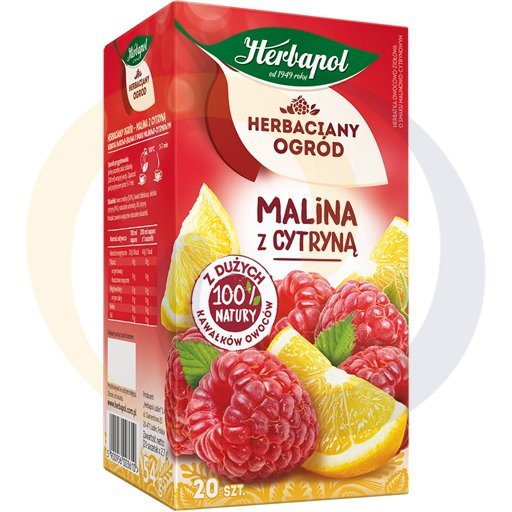 Herbapol thee framboos en citroen 54g