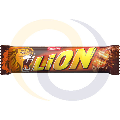 Lion Wafel gevuld met karamel en tarwevlokken in melkchocolade coating 42 g
