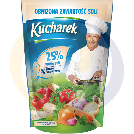Приправа Kucharek с пониженным содержанием соли 150 г / 20 шт Prymat