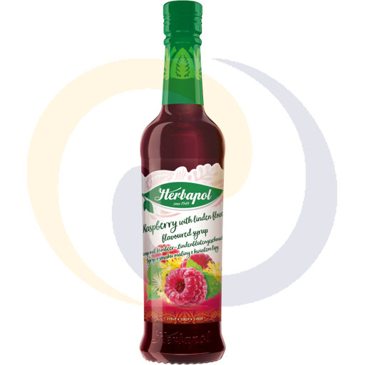 Vruchten siroop. framboos met linde 420ml e herbapol