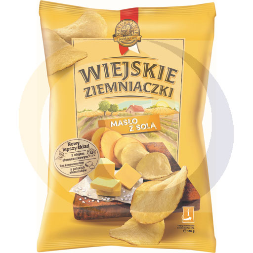 Lorenz boerderijchips aardappel boter met zout 130g