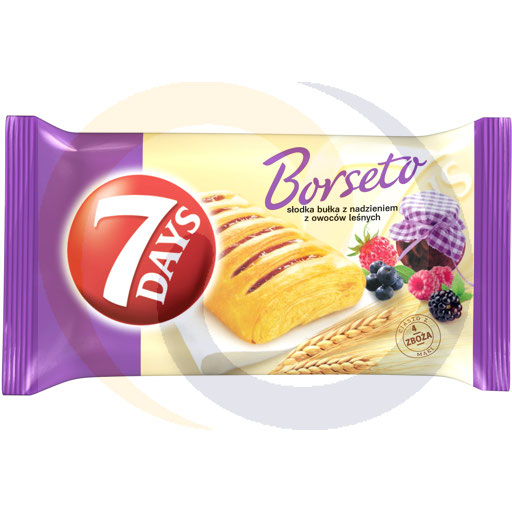 7 Days Borseto Zoete Rol met Vulling van Bosvruchten 80 g