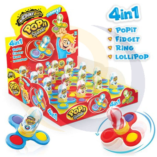 Mada Sweet Johny Bee Pop It Spinner lolly 15g