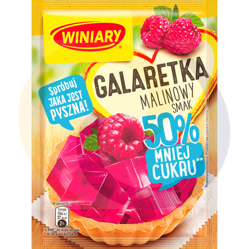 Winiary Frambozengelei 50% minder suiker 39g
