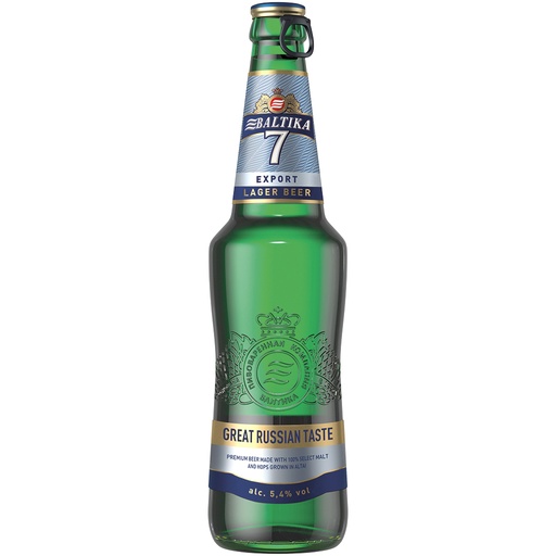 Lagerbier "Baltika 7 Export", 5,4% vol.