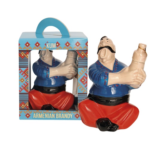 Армянский коньяк "Кум" керамика в подарочной упаковке, 40% а