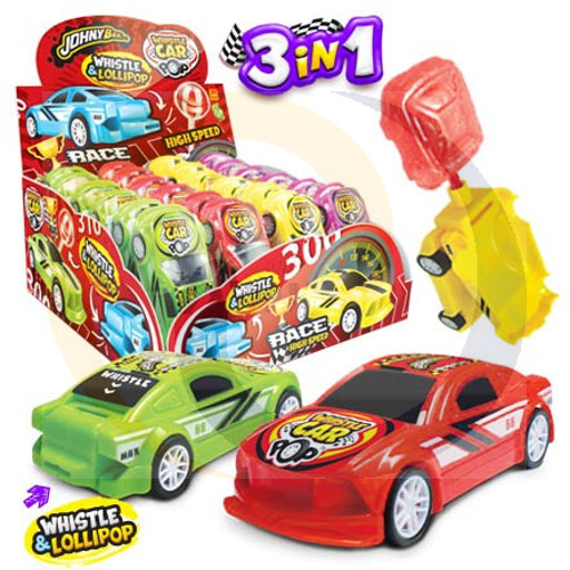 Johny Bee Whistle Car Pop lolly 10g