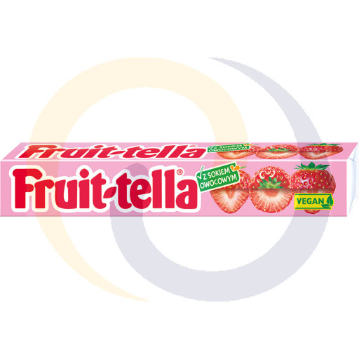 Fruittella Vegan Aardbei druppels 41g/40st/8d Van Melle