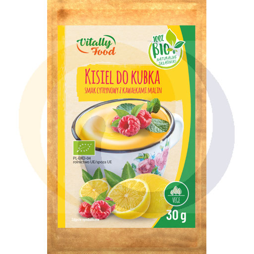 Wodzisław BIO-kissel met citroen met frambozensmaak