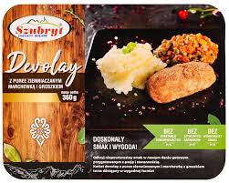 Szubryt kiprol met puree, wortel en erwtjes 360g