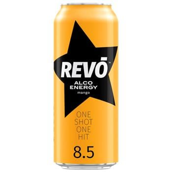 REVO MANGO ENERGY DRINK 8.5% ALC