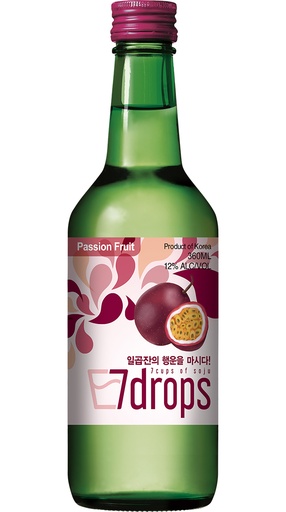 7 DROPS Soju Passievrucht 12% 20x360ml