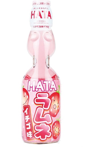 HATA KOSEN Ramune Frisdrank met Aardbeismaak 30X200ml