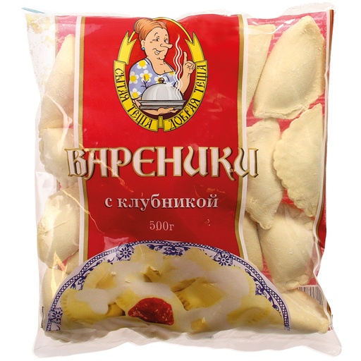 Dumplings "Wareniki" met aardbeivulling