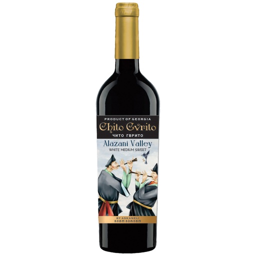 CHITO GVRITO Alasanskaya Dolina Witte Wijn uit Georgië, zoet