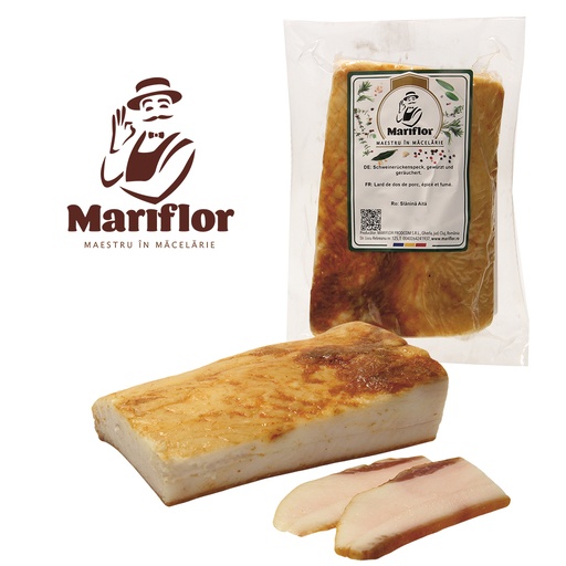 Mariflor Slanina Aita gekruide en gerookte varkensrugvet