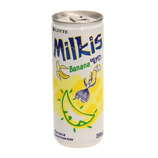 "Milkis" Koolzuurhoudende drank met bananensmaak