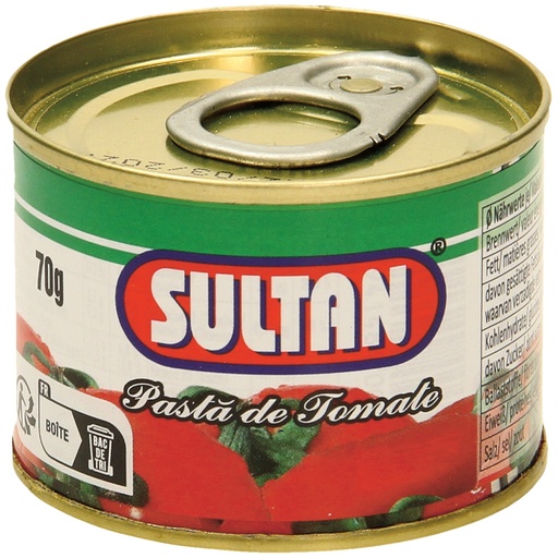 Sultan-Tomatenpuree, eenvoudig geconcentreerd, gezouten. Gem