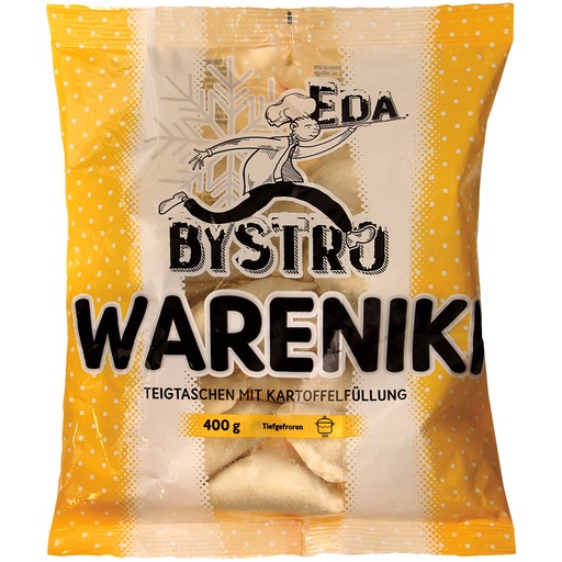 Deegwaren met aardappelvulling, diepgevroren