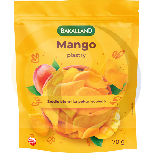 Gedroogde mangoschijfjes 70g Bakalland