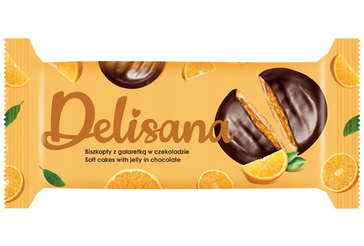 Деликпол Пати Яффа Апельсиновые Печенья с Апельсиновым Желе