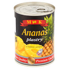 Ananasplakjes in siroop Premium 565g M