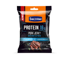 Gedroogde ham Varkens Jerky Eiwit 40g Tarczyński