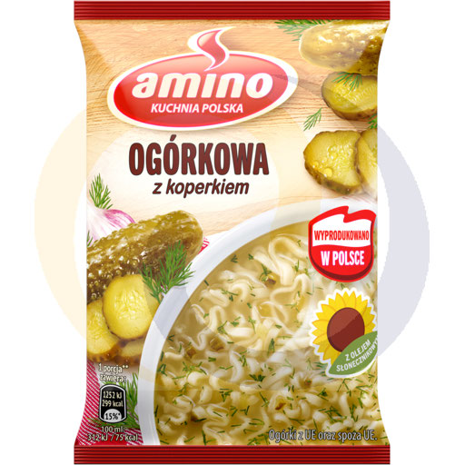 Flashsoep. Komkommer met dille 61g/22 stuks Amino