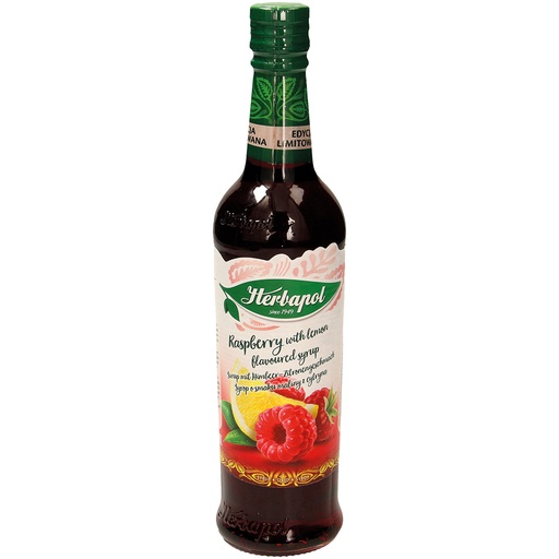 Siroop met framboos- en citroensmaak