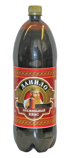 Verfrissingsdrank met mout smaak "Kvas Danilo Pochmelny" met koolzuur.