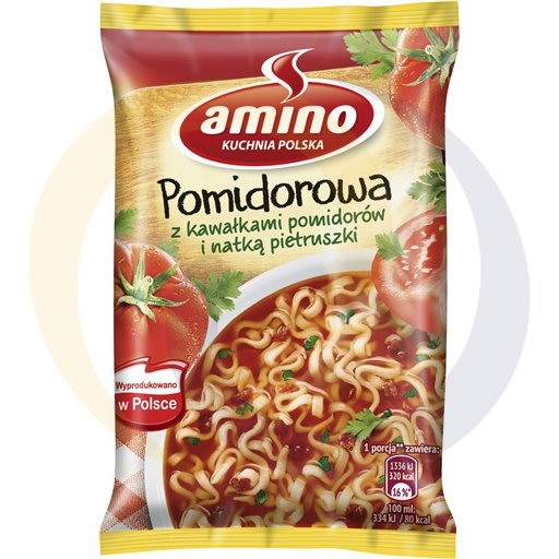 Amino Tomaat met stukjes tomaat en peterselie Instant Soep 6