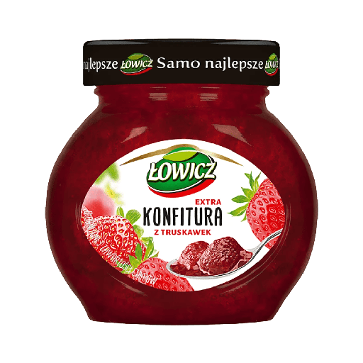 Клубничное варенье Łowicz 240г / 8шт E Agros Nova