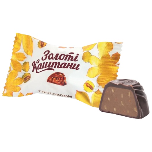 "Solotoy Kashtan Arachis"  конфеты с арахисом, в какао-глазу