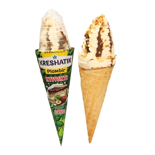 "KRESHATIK KYIVSKYI" IJsroom met vanille- en hazelsmaak